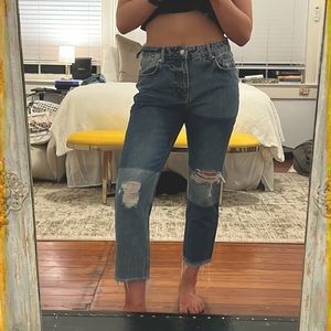 Free people patchwork jeans size 29!